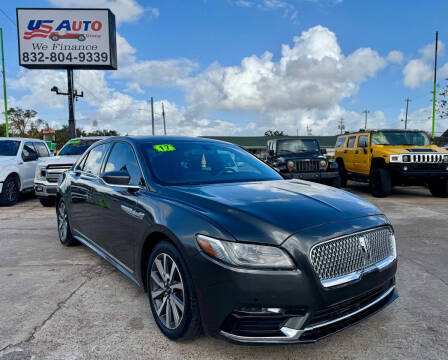 2017 Lincoln Continental for sale at US Auto Group in South Houston TX