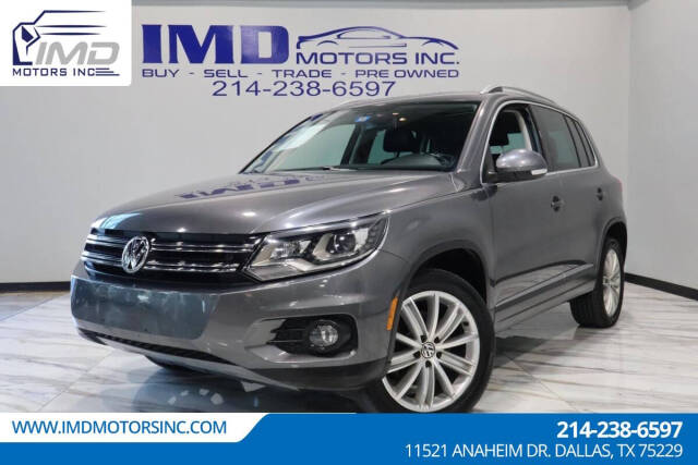 2016 Volkswagen Tiguan for sale at IMD MOTORS, INC in Dallas, TX