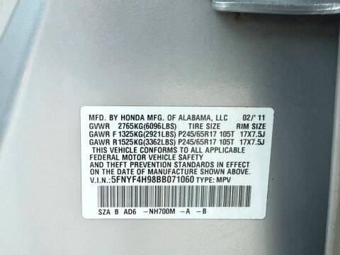 2011 Honda Pilot Touring