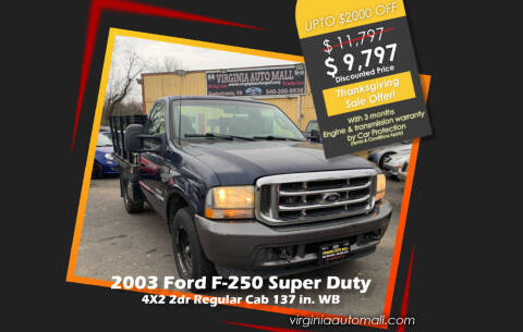 2003 Ford F-250 Super Duty for sale at Virginia Auto Mall in Woodford VA
