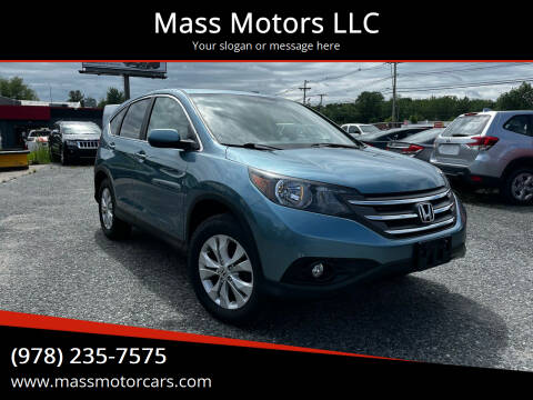 2013 Honda CR-V for sale at Mass Motors LLC in Worcester MA