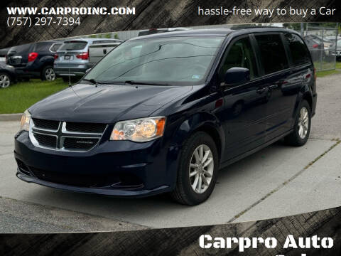 2016 Dodge Grand Caravan for sale at Carpro Auto Sales in Chesapeake VA