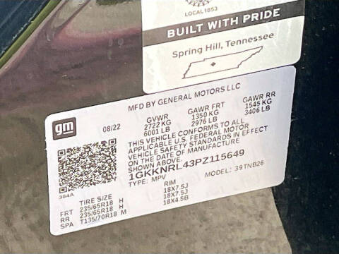 2023 GMC Acadia SLE