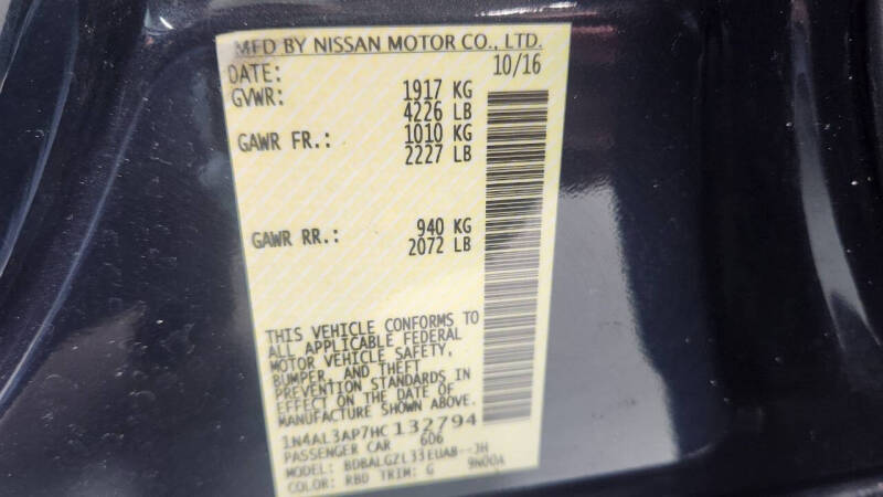 2017 Nissan Altima 2.5 S