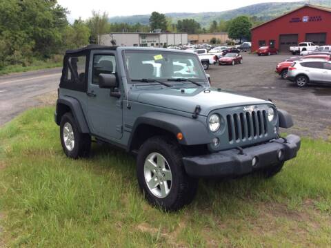 2015 Jeep Wrangler for sale at Route 102 Auto Sales  and Service in Lee MA