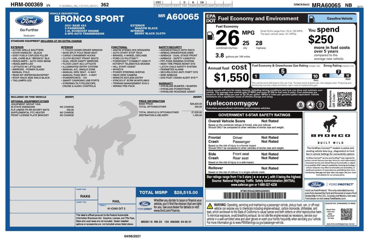 2021 Ford Bronco Sport 18
