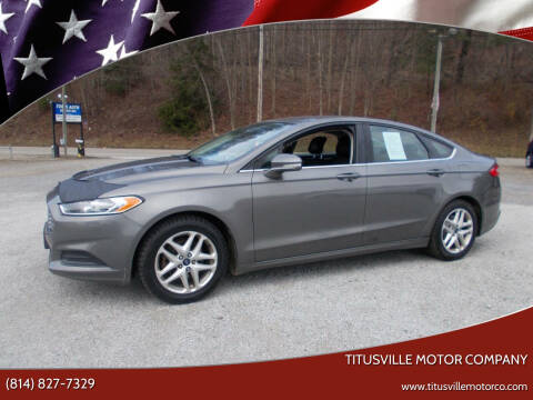 2013 Ford Fusion for sale at Titusville Motor Company in Titusville PA