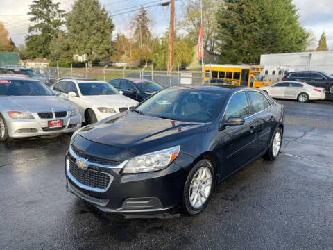 2015 Chevrolet Malibu for sale at Apex Motors Inc. in Tacoma WA