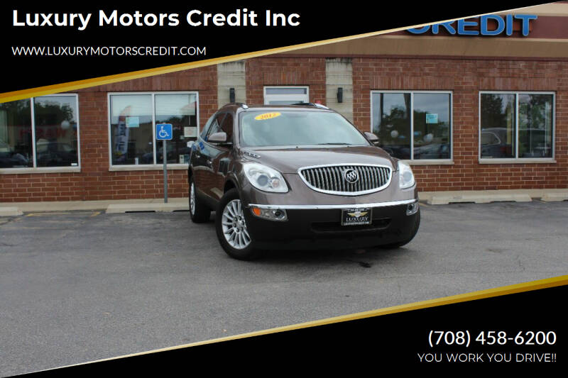 2012 Buick Enclave for sale at Luxury Motors Credit Inc in Bridgeview IL