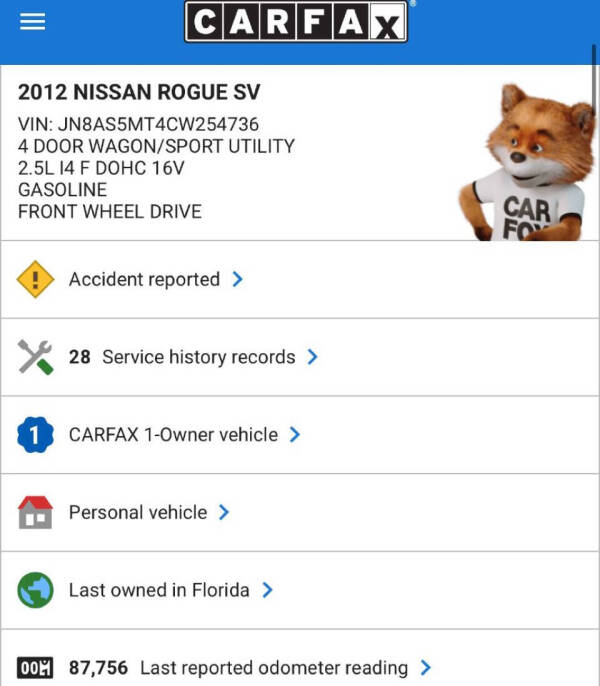 2012 Nissan Rogue SV