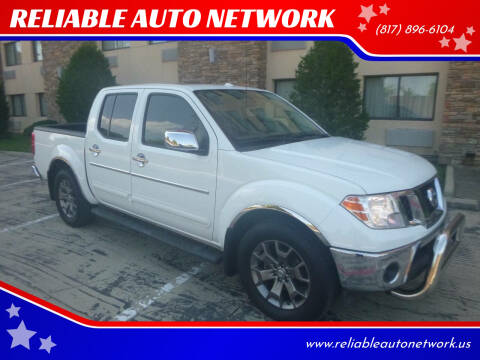 2014 Nissan Frontier for sale at RELIABLE AUTO NETWORK in Arlington TX