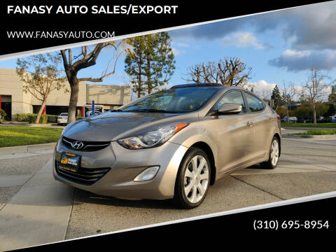 2013 Hyundai Elantra for sale at FANASY AUTO SALES/EXPORT in Yorba Linda CA