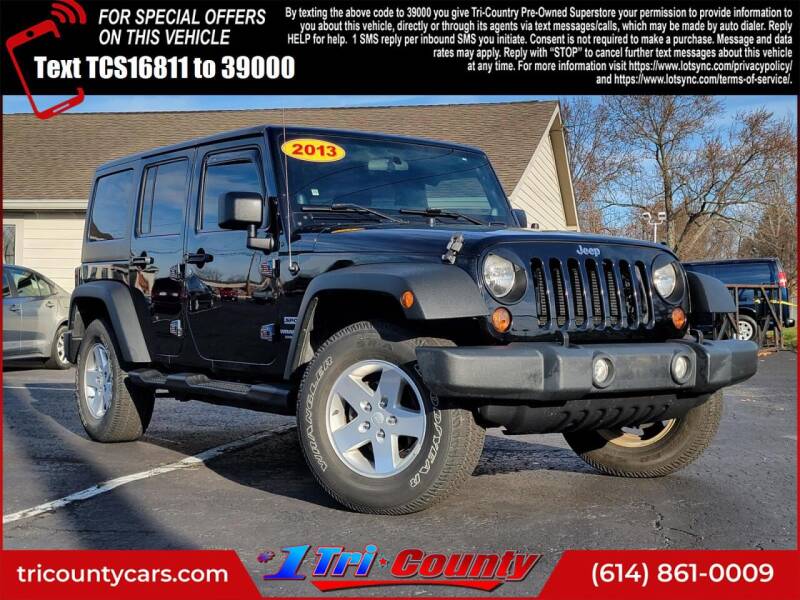 2013 Jeep Wrangler Unlimited for sale at Tri-County Pre-Owned Superstore in Reynoldsburg OH