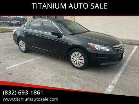 2012 Honda Accord for sale at TITANIUM AUTO SALE in Houston TX