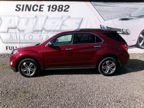 2017 Chevrolet Equinox for sale at Pyles Auto Sales in Kittanning PA
