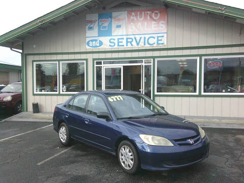 2004 Honda Civic for sale at 777 Auto Sales and Service in Tacoma WA