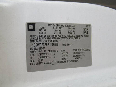 2015 Chevrolet Express 2500