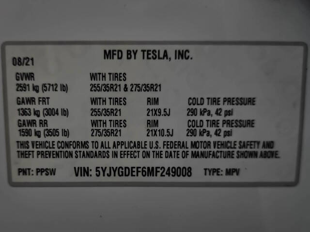2021 Tesla Model Y Performance