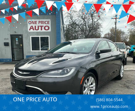 2015 Chrysler 200 for sale at ONE PRICE AUTO in Mount Clemens MI