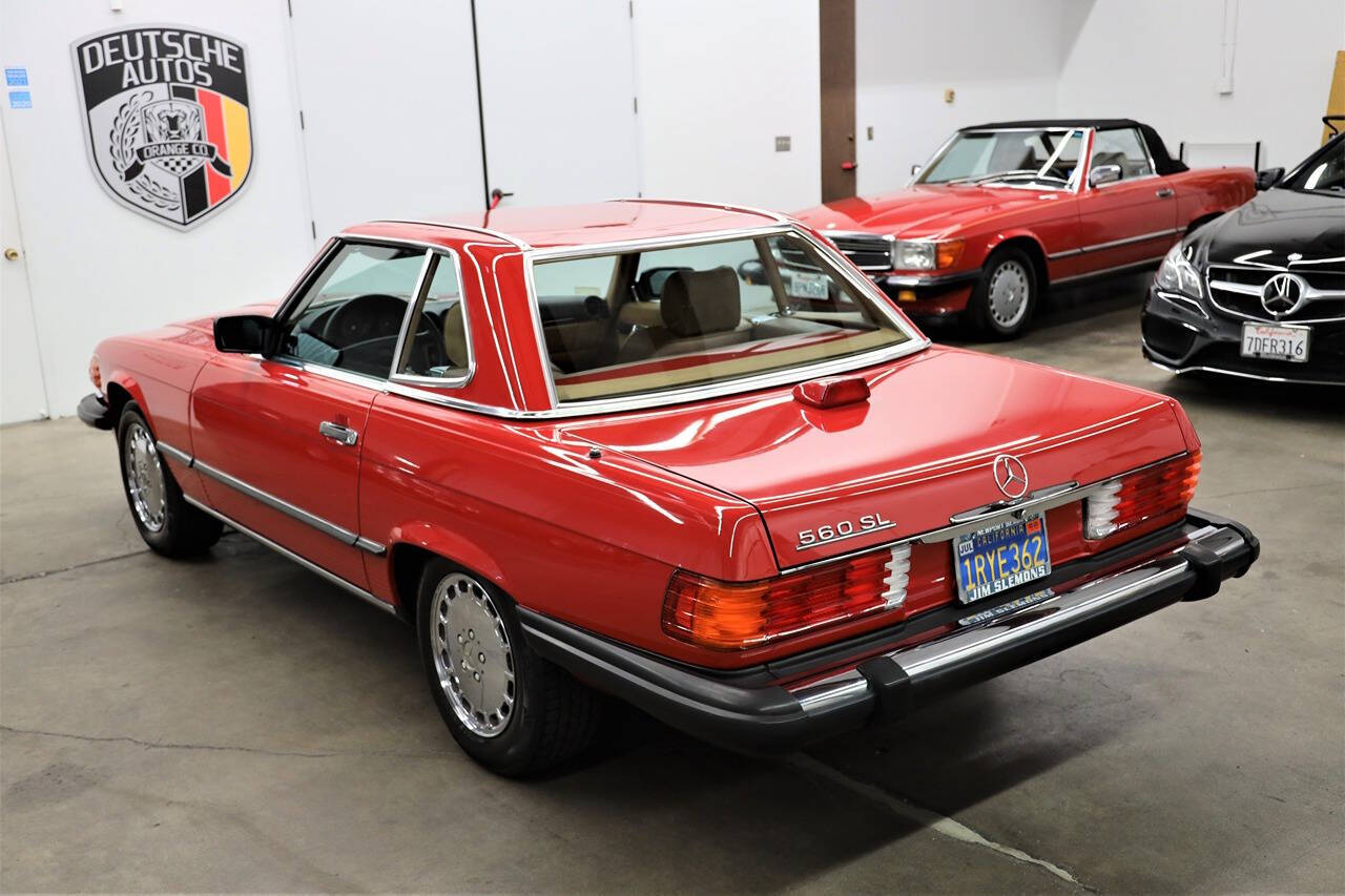 1986 Mercedes-Benz 560-Class for sale at DE AUTOS INC in San Juan Capistrano, CA