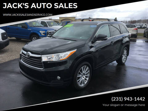 2016 Toyota Highlander for sale at JACK'S AUTO SALES in Traverse City MI
