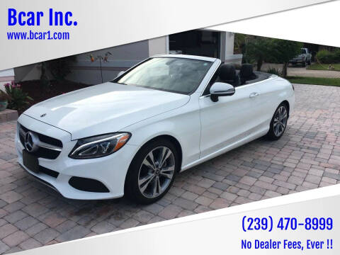 2018 Mercedes-Benz C-Class for sale at Bcar Inc. in Fort Myers FL
