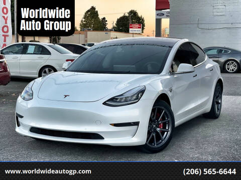 2020 Tesla Model 3 for sale at Worldwide Auto Group in Auburn WA