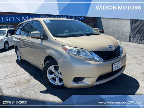 2011 Toyota Sienna for sale at WILSON MOTORS in Stockton CA