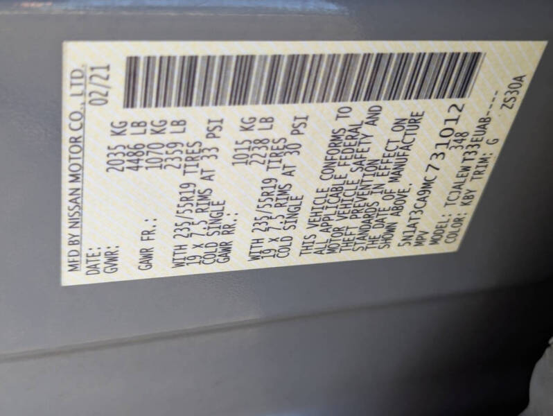 2021 Nissan Rogue SL