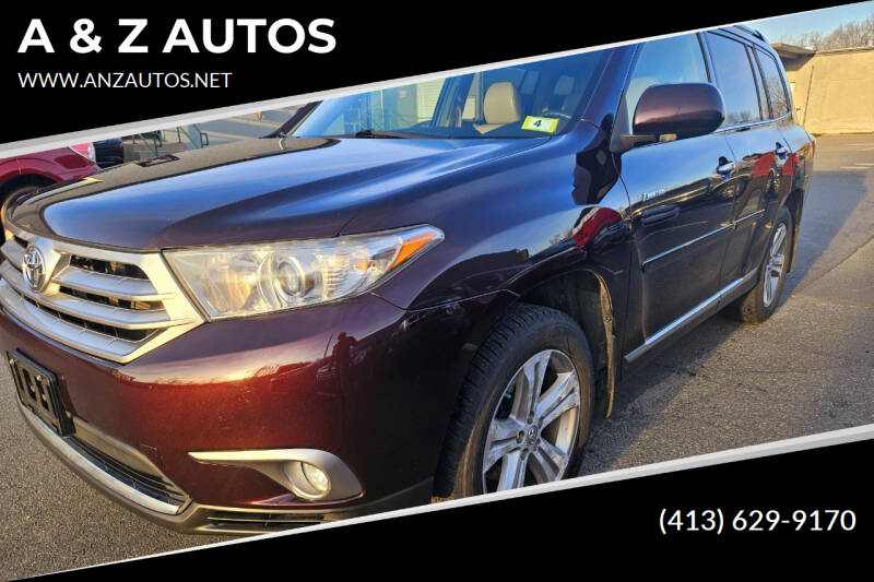 2013 Toyota Highlander for sale at A & Z AUTOS in Westfield MA