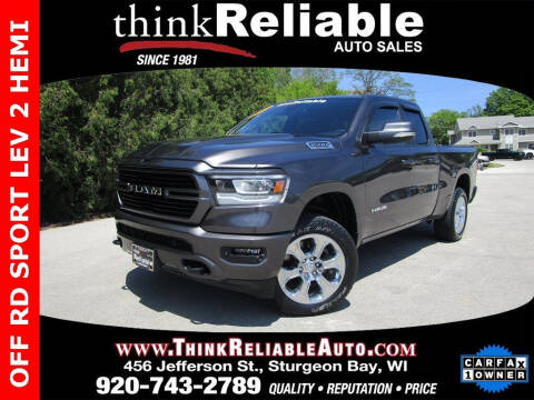 2020 RAM 1500 for sale at RELIABLE AUTOMOBILE SALES, INC in Sturgeon Bay WI