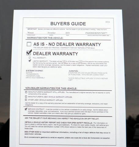 2021 Nissan Frontier