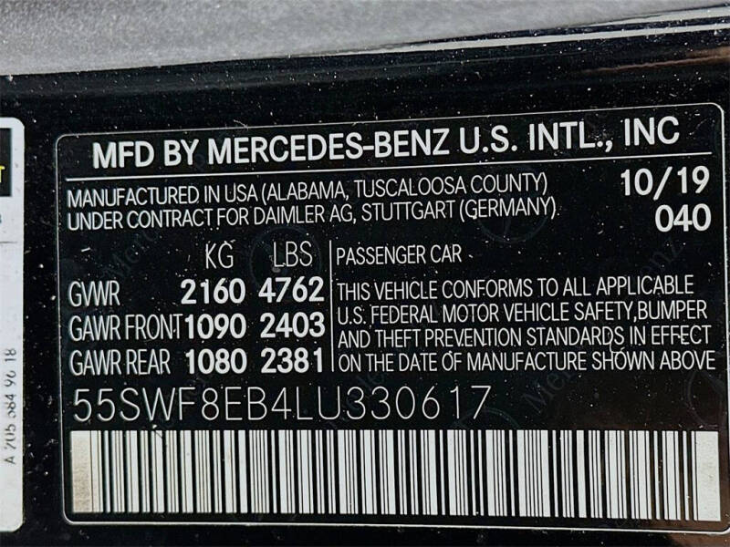 2020 Mercedes-Benz C-Class C 300 4MATIC