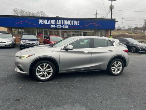 2018 Infiniti QX30 for sale at Penland Automotive Group in Laurens SC