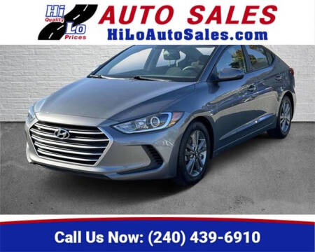 2018 Hyundai Elantra for sale at Hi-Lo Auto Sales in Frederick MD