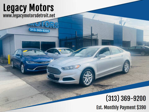 2013 Ford Fusion for sale at Legacy Motors in Detroit MI