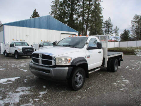 2009 Dodge 5500 Flatbed 4x4 for sale at BJ'S COMMERCIAL TRUCKS in Spokane Valley WA