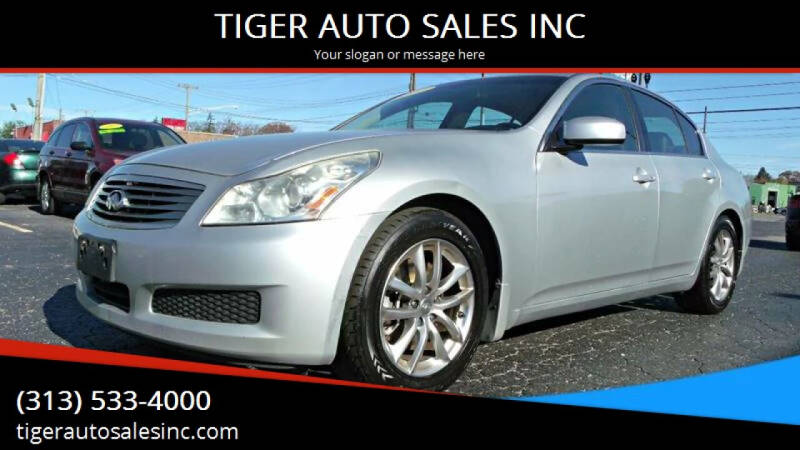 2007 Infiniti G35 for sale at TIGER AUTO SALES INC in Redford MI