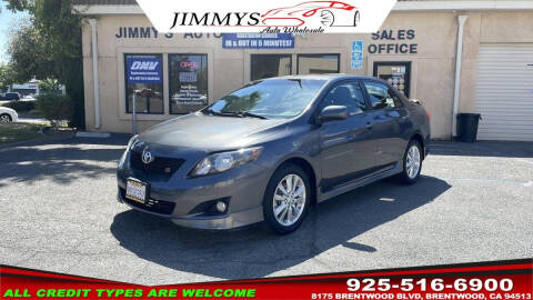 2010 Toyota Corolla for sale at JIMMY'S AUTO WHOLESALE in Brentwood CA