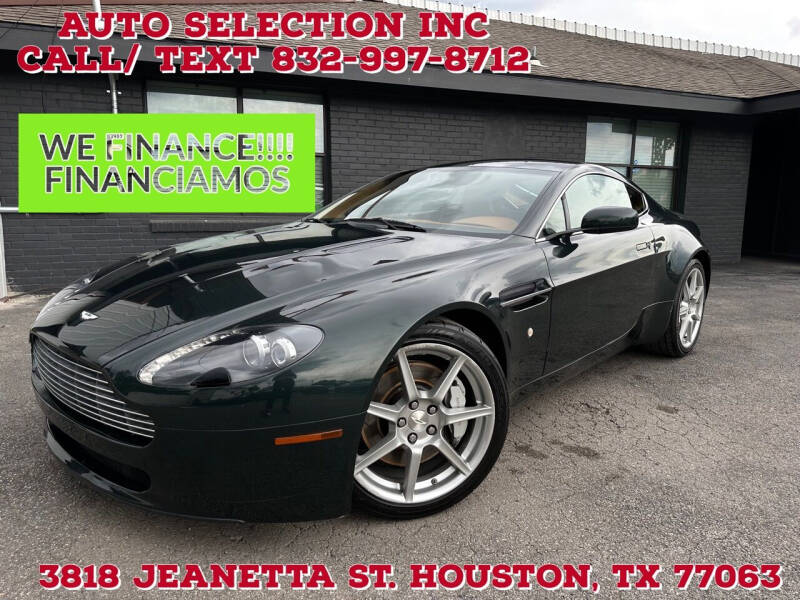 2008 Aston Martin V8 Vantage for sale at Auto Selection Inc. in Houston TX