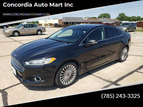2014 Ford Fusion for sale at Concordia Auto Mart Inc in Concordia KS