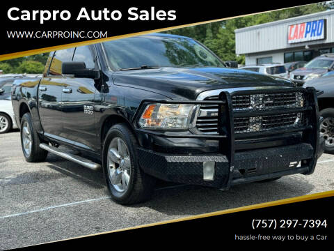 2015 RAM 1500 for sale at Carpro Auto Sales in Chesapeake VA