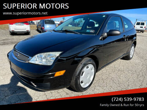 2007 Ford Focus for sale at SUPERIOR MOTORS in Latrobe PA