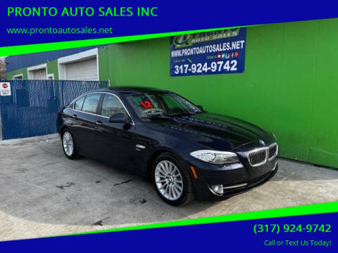 2012 BMW 5 Series for sale at PRONTO AUTO SALES INC in Indianapolis IN