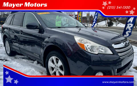 2013 Subaru Outback for sale at Mayer Motors in Pennsburg PA
