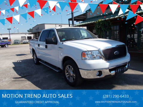 2006 Ford F-150 for sale at MOTION TREND AUTO SALES in Tomball TX