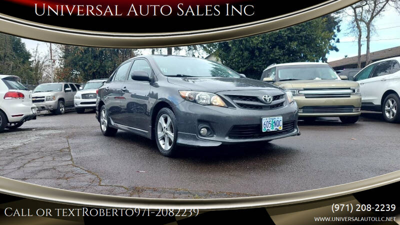 2012 Toyota Corolla for sale at Universal Auto Sales Inc in Salem OR