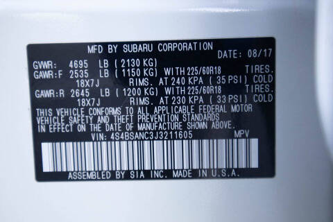 2018 Subaru Outback 2.5i Limited