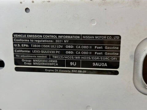 2021 Nissan Sentra SV