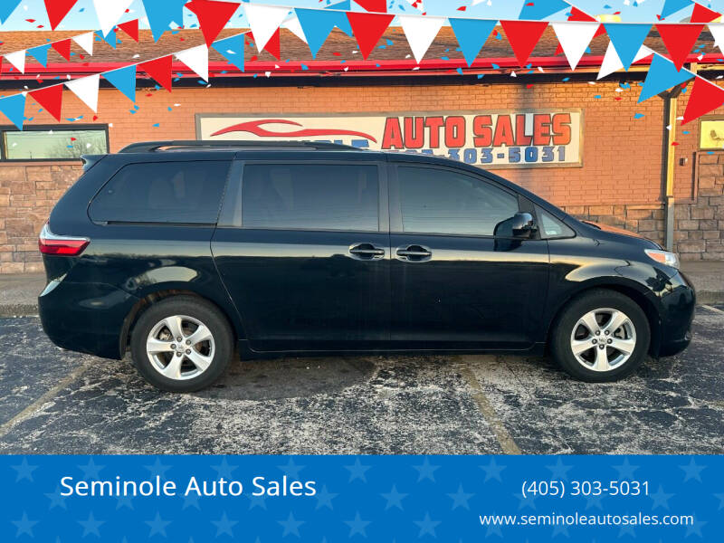 2016 Toyota Sienna for sale at Seminole Auto Sales in Seminole OK